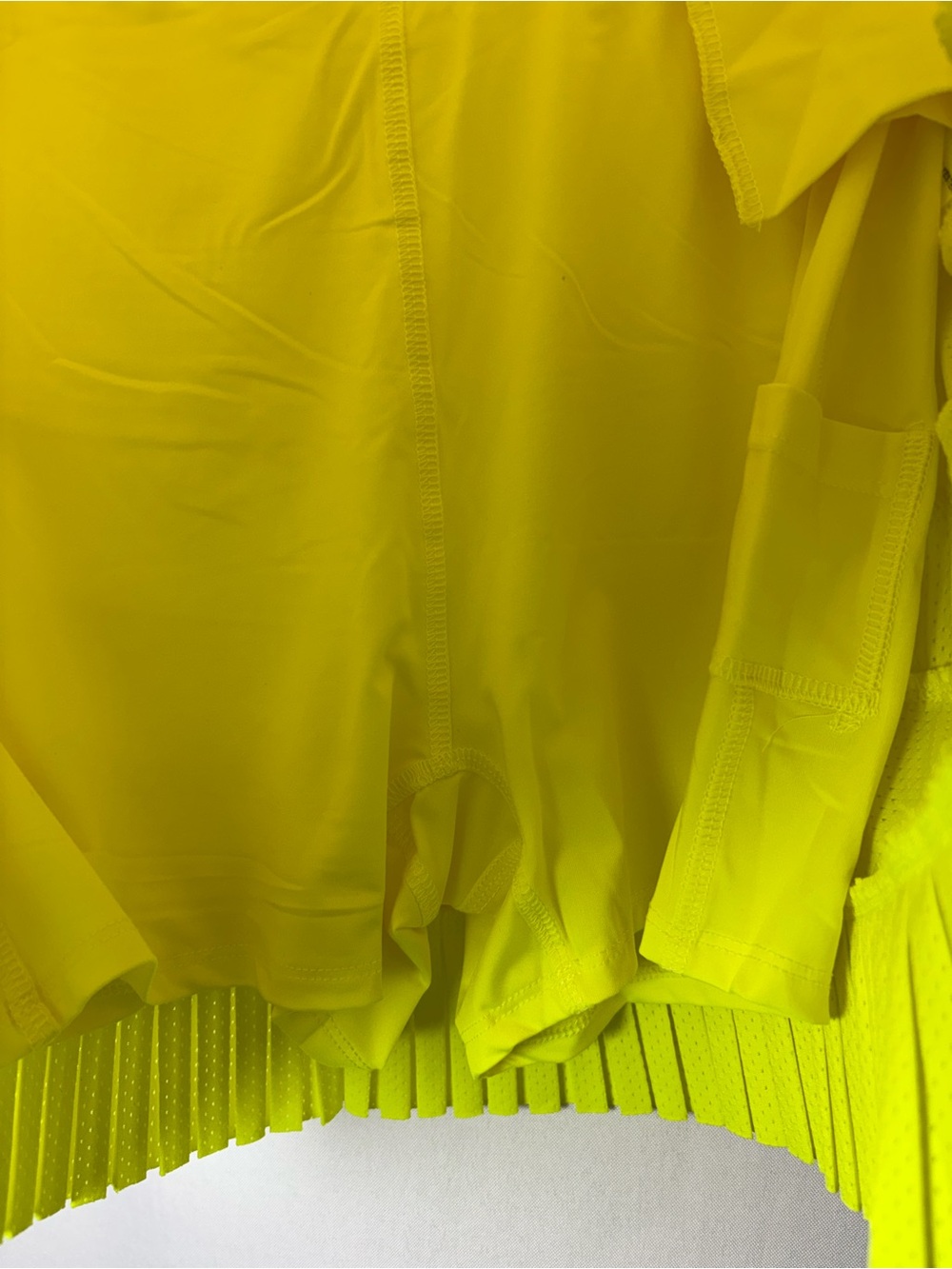 Catch + Club Yellow Athletic Tennis Golf Skort Pull-On Stretch Built-In Shorts S - Picture 7 of 9